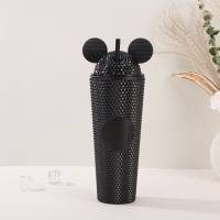 Double-layer Mickey Durian Straw Cup  Black