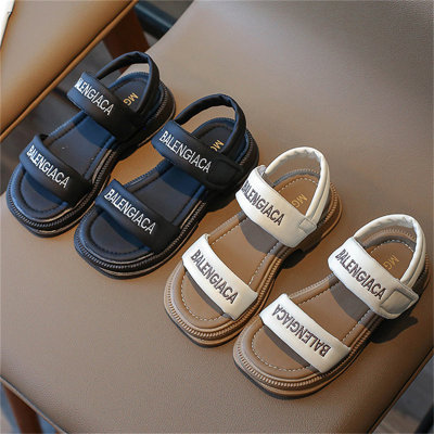 Chaussures de plage décontractées et polyvalentes, sandales à bout ouvert simples et à la mode de style coréen