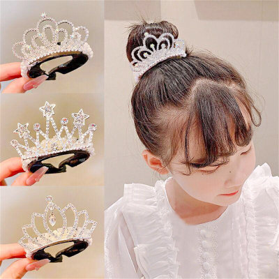 Girls' Pearl Crown Decoration Hair Comb