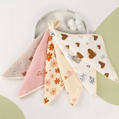 Sechslagiges Baby-Mulltuch aus reiner Baumwolle, superweiches Neugeborenen-Taschentuch, Gesichtstuch