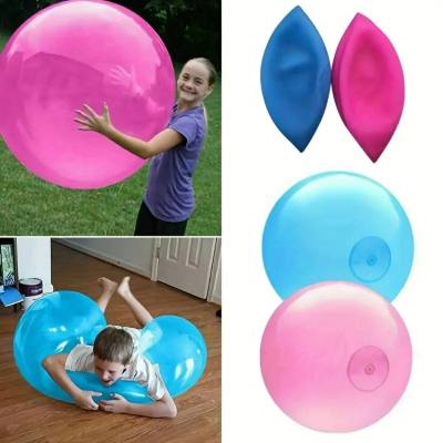 Bola inflable súper grande, juguete de descompresión de silicona, bola de burbujas que se puede llenar con agua y soplar