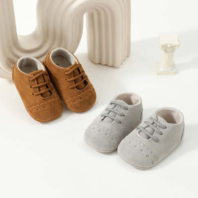 Zapatos sin cordones antideslizantes de color sólido para bebé niño