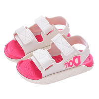 Children's Alphabet Soft Velcro Casual Sandals  Pink