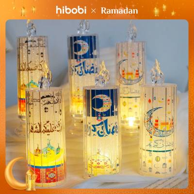 Transparent crystal candle led electronic candle light festival ramadan party decoration home ins ornament small night