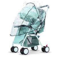 Universal trolley rain cover canopy to block wind and rain  Transparent
