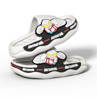 Ultraman pattern sandals for older children with non-slip soft soles  White