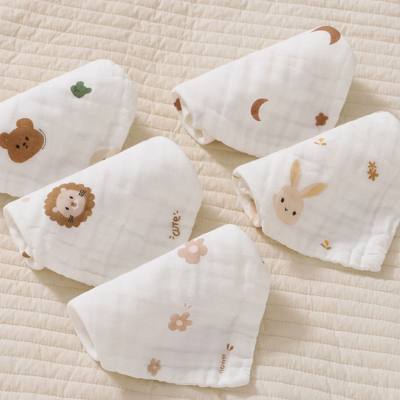 Bavaglini neonato in cotone super morbido piccolo asciugamano quadrato asciugamano speciale per il viso, prodotti per bambini, asciugamano in garza