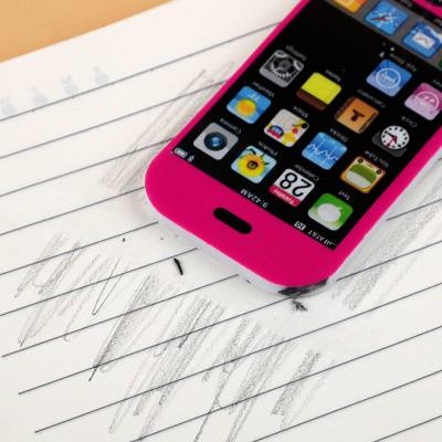 Creative cartoon cute large mobile phone shape eraser