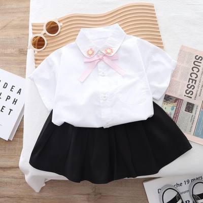 Children's clothing children's short-sleeved suits new handsome baby girl shirt summer clothes boy summer two-piece suit
