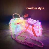 Bolsa feminina Play House com glitter bolsa crossbody  Multicolorido
