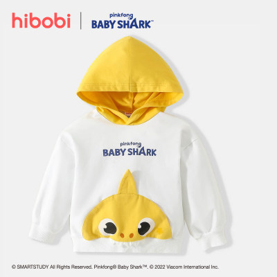 Baby Shark ✖ hibobi Boy Toddler Cute 3D Shapes Hooded Pullover