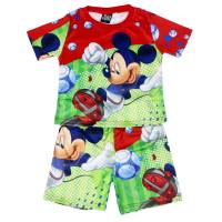 Boys suit summer short sleeve new style children's full print suit boy  Red