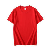 Camiseta de cor sólida para menina adolescente  Vermelho
