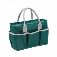 Nuevo bolso de mano para mujer, bolsa de almacenamiento, bolsa de almuerzo con múltiples bolsillos, bolsa de almacenamiento de gran capacidad de mano gruesa de papel de aluminio  Verde