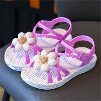 Chaussures de princesse pour petites filles, chaussures de plage à semelle souple, antidérapantes  Violet