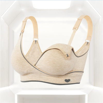 Top buckle mother breastfeeding bra modal cross underwear comfortable sleep sports bra large size