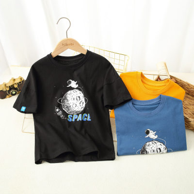 Camiseta Kid Boy Letter Print Space Series