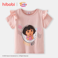 hibobi x Dora Toddler Girls Cute Sweet Printing Cotton Cartoon T-shirt - Hibobi