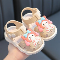 Princess soft bottom non-slip baby shoes  Beige