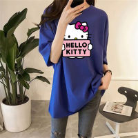 Camisetas con gráfico de Hello Kitty para niñas adolescentes  Azul