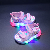 Children's Frozen Glow Sandals  Pink