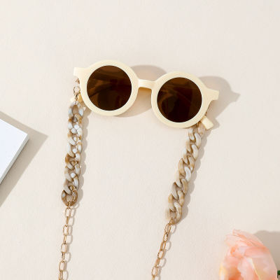 Baby Solid Color Sunglasses with Chain