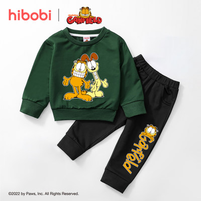 Suéter e calça Garfield ✖ hibobi infantil com estampa de animais