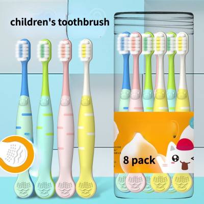 8 cartoon dual-purpose toothbrushes