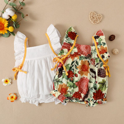 hibobi Baby Girl Sweet Floral Printe Bodysuit