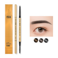 Double headed eyebrow pencil three dimensional  shaped makeup  Black