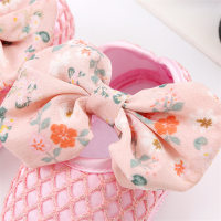 Baby bow soft sole princess shoes  Pink