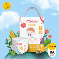 hibobi high-tech ultra-thin soft baby diapers, 1 pack  Size1/NB