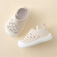 Chaussures pour tout-petits à semelle souple en maille respirante pour enfants  Kaki
