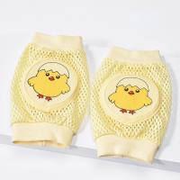 Baby knee pads baby toddler anti-fall crawling protective gear children children knee crawling protective cover pad summer thin  Yellow