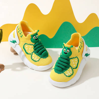 Zapatillas deportivas sin cordones estilo mariposa con bloques de color para niños pequeños