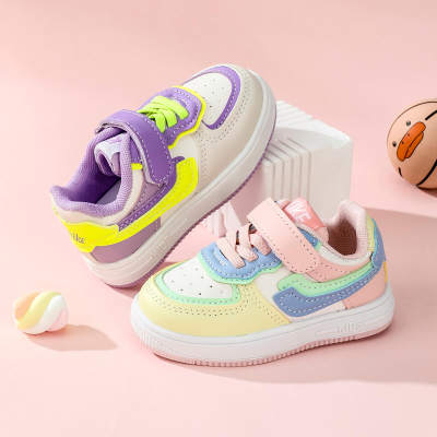 Sneakers Hibobi Girl Toddler Fashion Color-block Low-bond