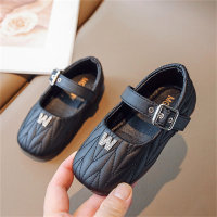 Shallow mouth gourd shoes fashionable little girl dress shoes spring and autumn baby girl bow princess shoes  Black