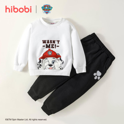 PAW Patrol × hibobi Cartoon Animal Printed Long-sleeve Sweater & Pants