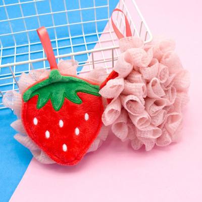 كرة استحمام للأطفال مناديل استحمام على شكل زهرة لطيفة وفاكهة