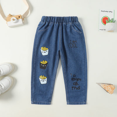 Toddler Boy Fries and Monogrammed Jeans