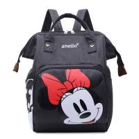 Equipaje bolso de mamá de dibujos animados mochila para madre y bebé mochila multifuncional de gran capacidad de Mickey  Negro