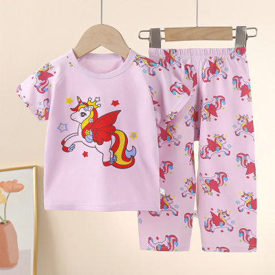 Summer baby t-shirts home clothes girls pajamas summer clothes children's clothes