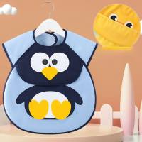 Baby eating bib waterproof and anti-dirty children's overalls boys girls baby rice pocket kids summer cute apron  Multicolor