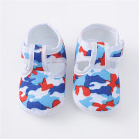Baby Camouflage Soft-soled Fabric Sandals  Blue