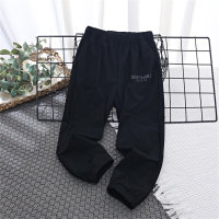 Summer boys quick-drying pants thin casual trousers children's clothing children's anti-mosquito pants fashionable all-match pants  Navy Blue