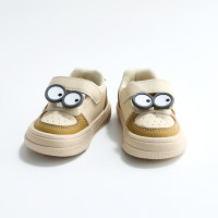 حذاء فيلكرو بعيون كبيرة للأطفال الصغار  كاكي