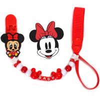 Maternal and infant products baby pacifier chain clip teether anti-drop chain pacifier clip pacifier strap  Red