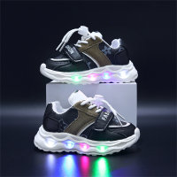 Children's printed classic light-up sneakers  Black