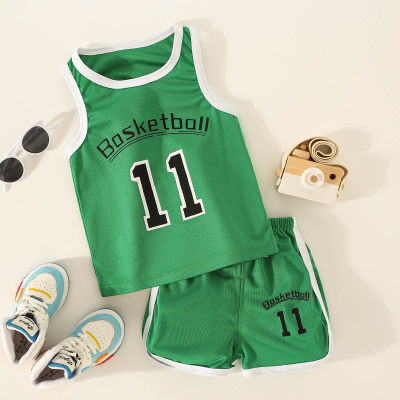 Toddler Boy Sports Jersey Suit