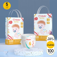 hibobi high-tech ultra-thin soft baby diapers, size 5, 12-17kg, 1 box, 100 pieces  Size5/XL